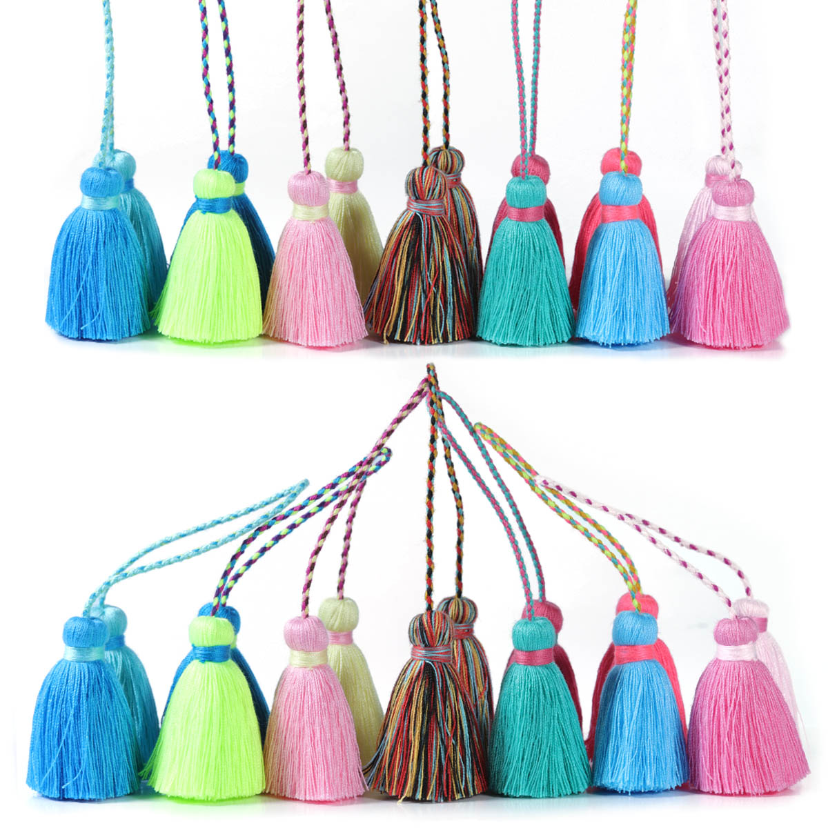 Jewelry Making Jig - 1pcs 5cm Double Color Tassel Sachet