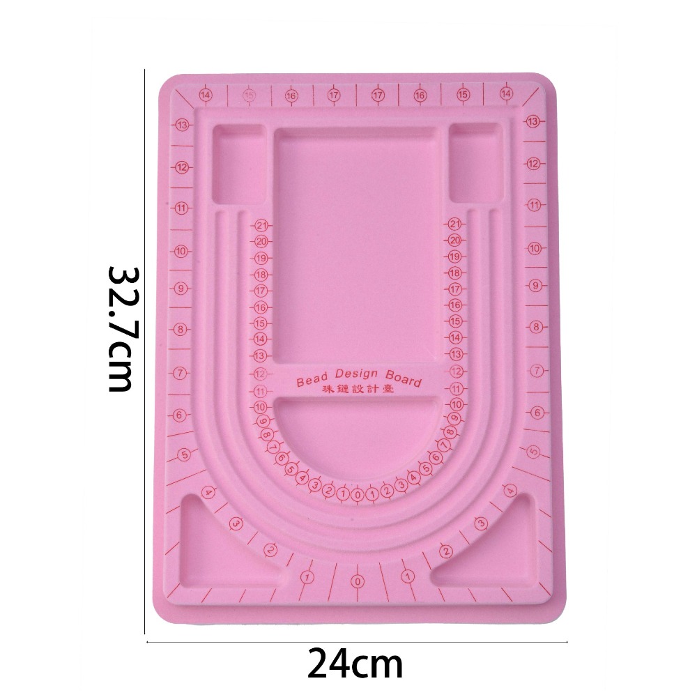 Jewelry Making Tools And Supplies - Colorful Flockeda Bead Board For Bracelet