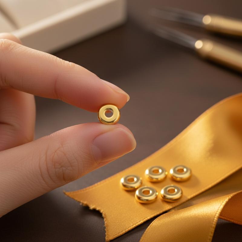 Jewelry Making Tools And Supplies - 50Pcs Gold Plated Brass Flat Spacer