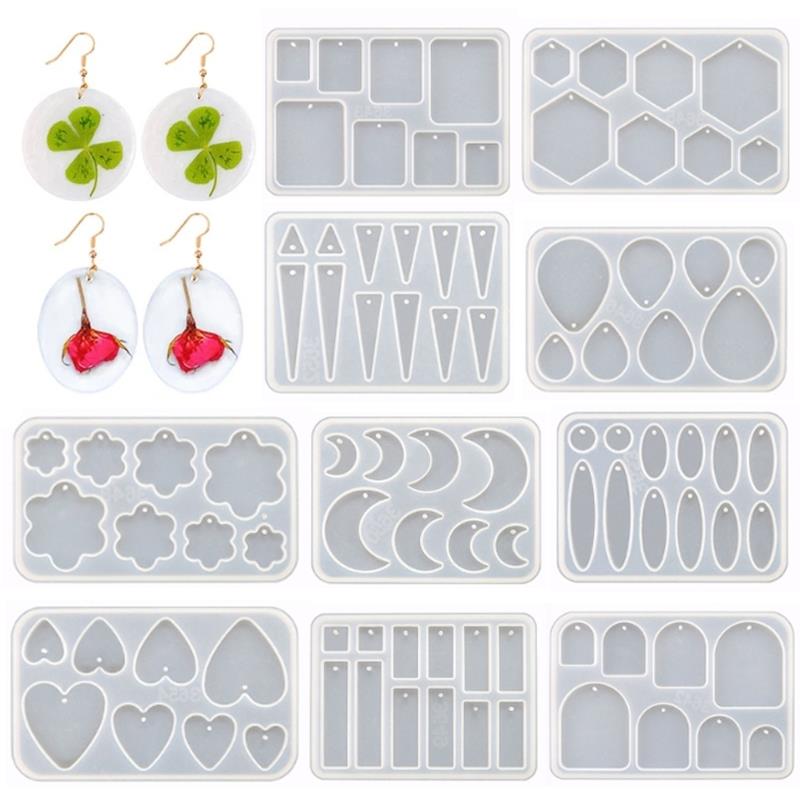 Jewelry Making Tools And Supplies - Silicone Earring Mold Earring Resin Mold