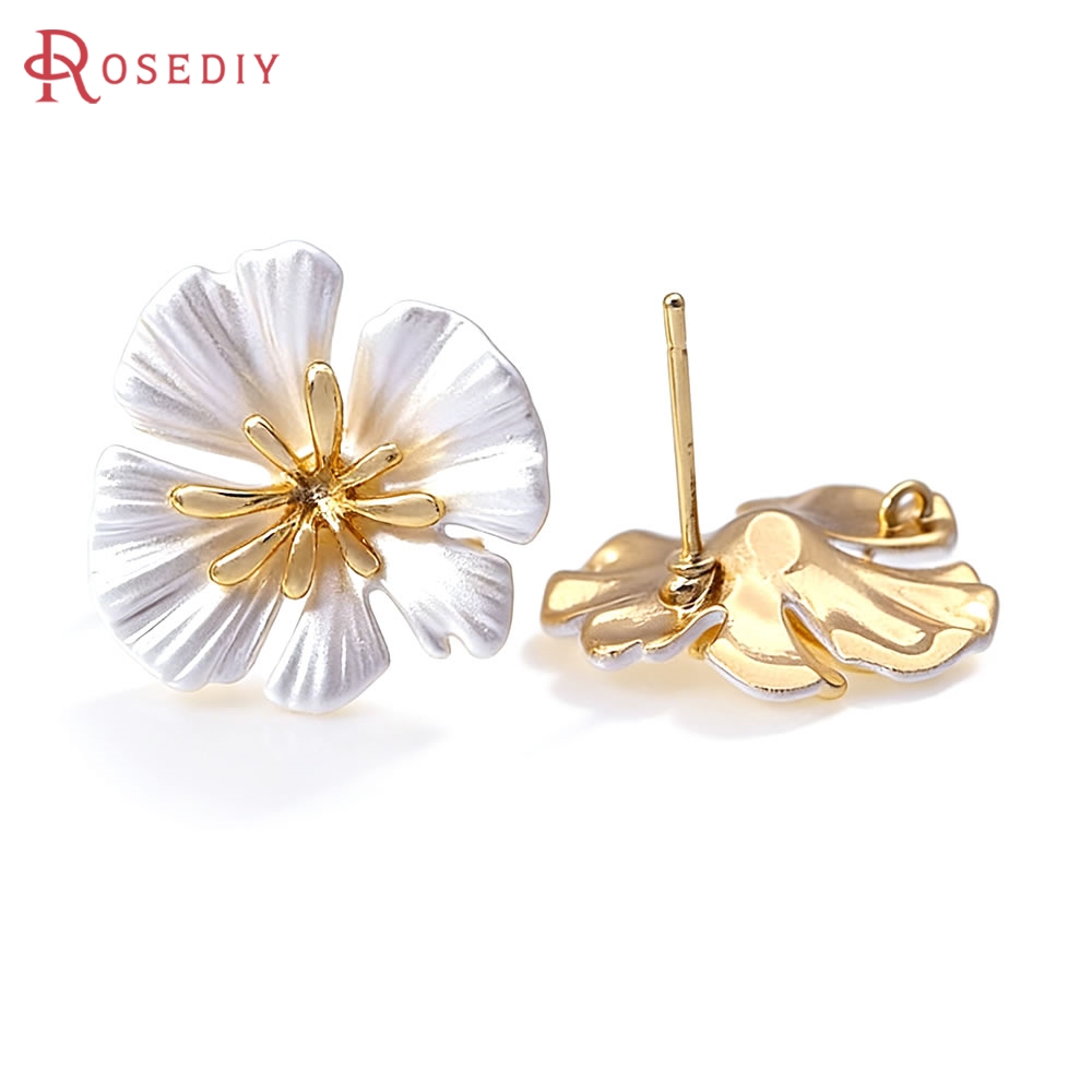18K Gold Color Brass Flower St - огляд і ціна Jewelry Making Metals