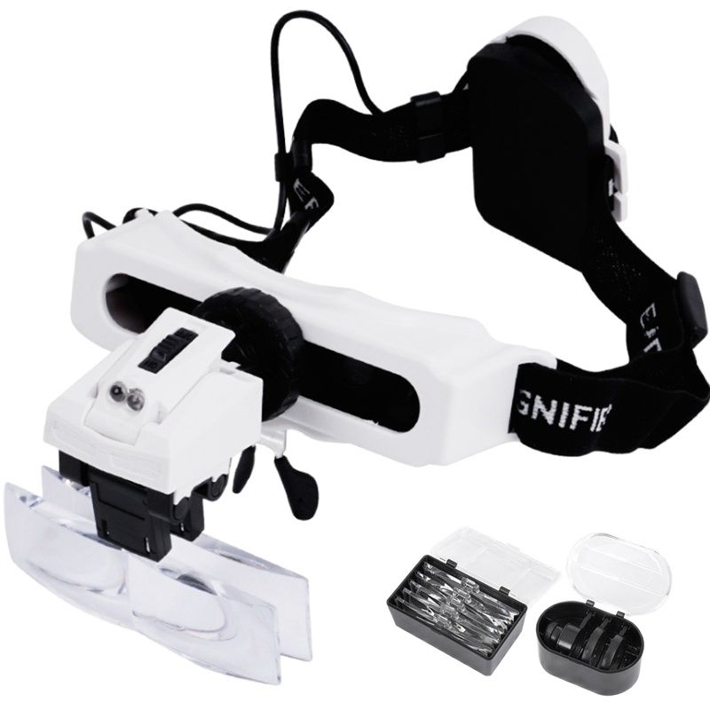 Illuminated Headband Magnifier - огляд і ціна Jewelry Making Glasses
