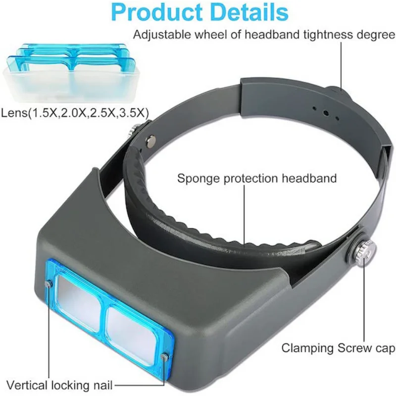 Tungfull Headband Magnifier He - огляд і ціна Jewelry Making Glasses