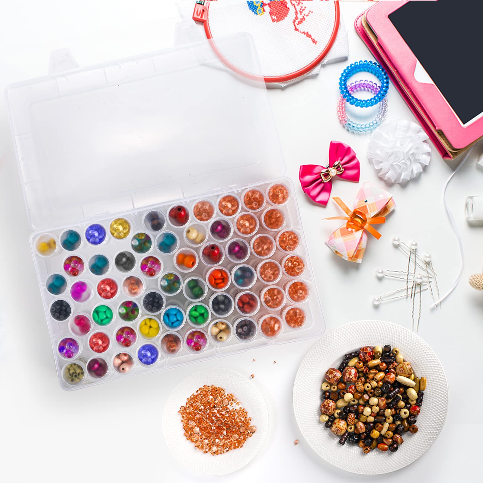1pc 24/30//38/60 Slots Plastic - огляд і ціна Jewelry Making Tools And Supplies