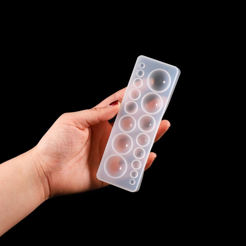 1pcs Silicone Mold Half Ball O - огляд і ціна Jewelry Making Tools And Supplies
