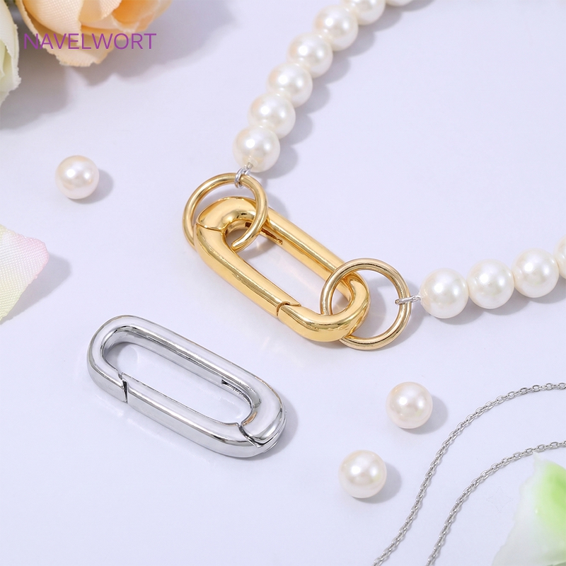 1/2/4Pcs 18K Gold Plated Oval  - огляд і ціна Jewelry Making Essentials