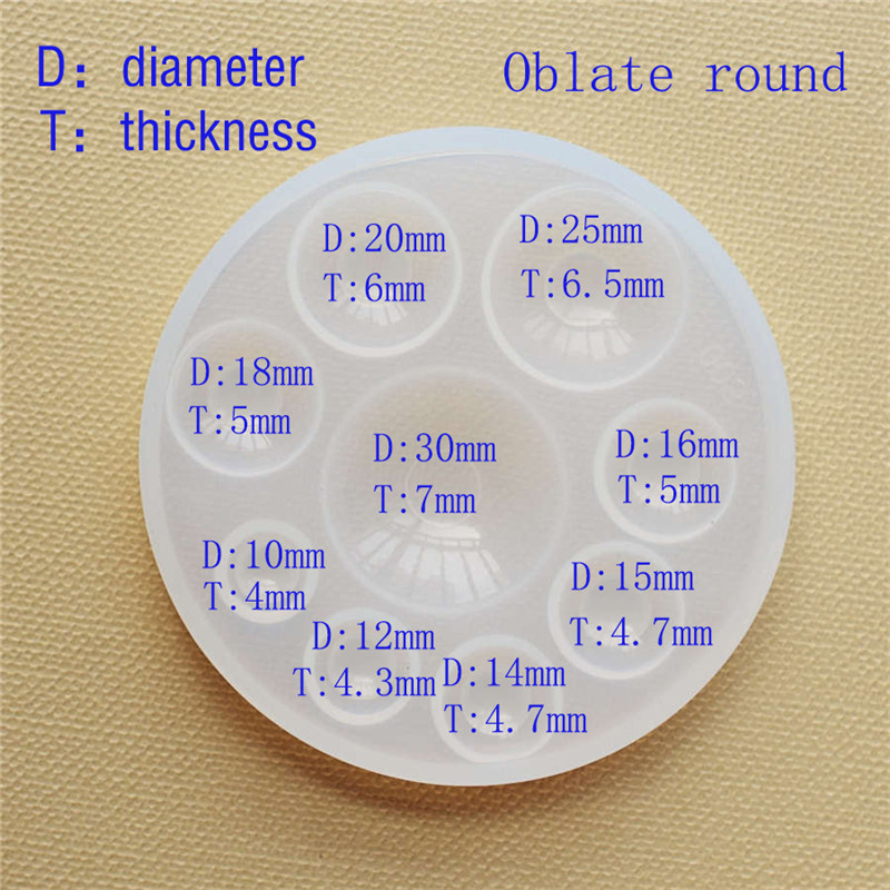 Silicone Mold half ball Oblate - огляд і ціна Jewelry Making Tools And Supplies
