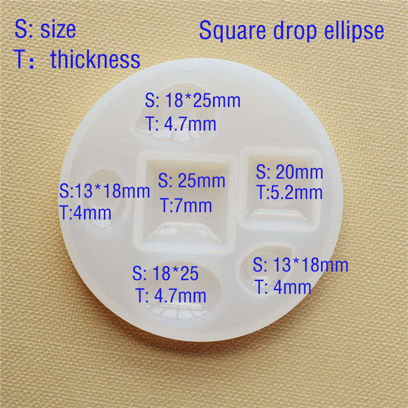 Silicone Mold half ball Oblate - огляд і ціна Jewelry Making Tools And Supplies