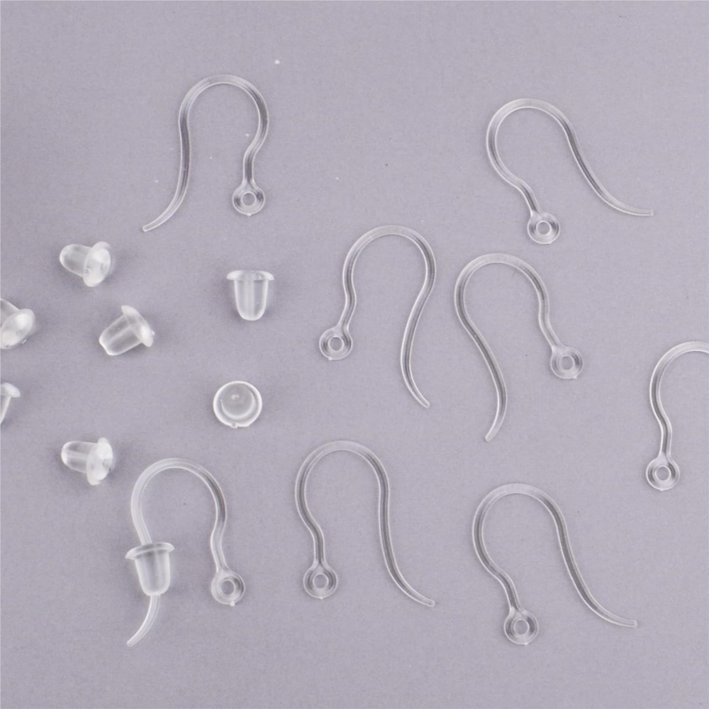 40pcs Clear Plastic Earring Ho - огляд і ціна Jewelry Making Essentials