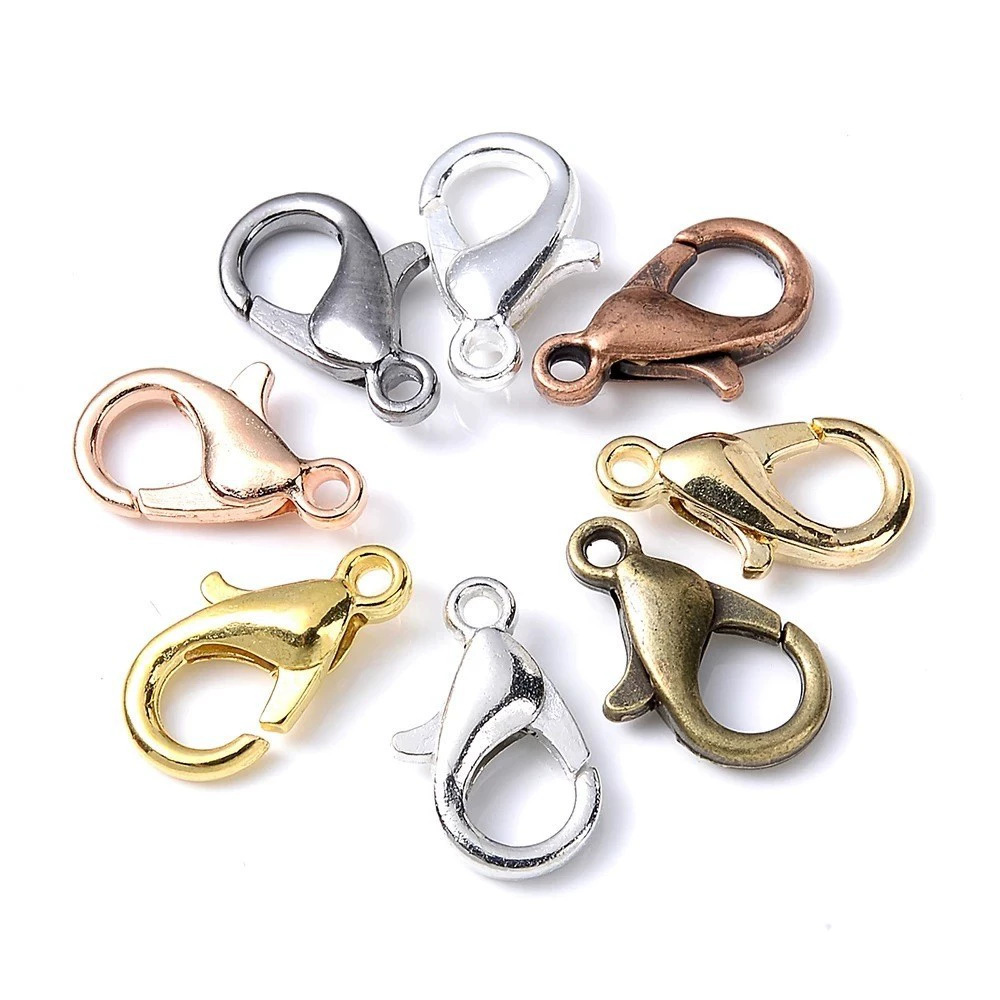 100pcs 9 12 14mm Zinc Alloy Lo - огляд і ціна Jewelry Making Metals