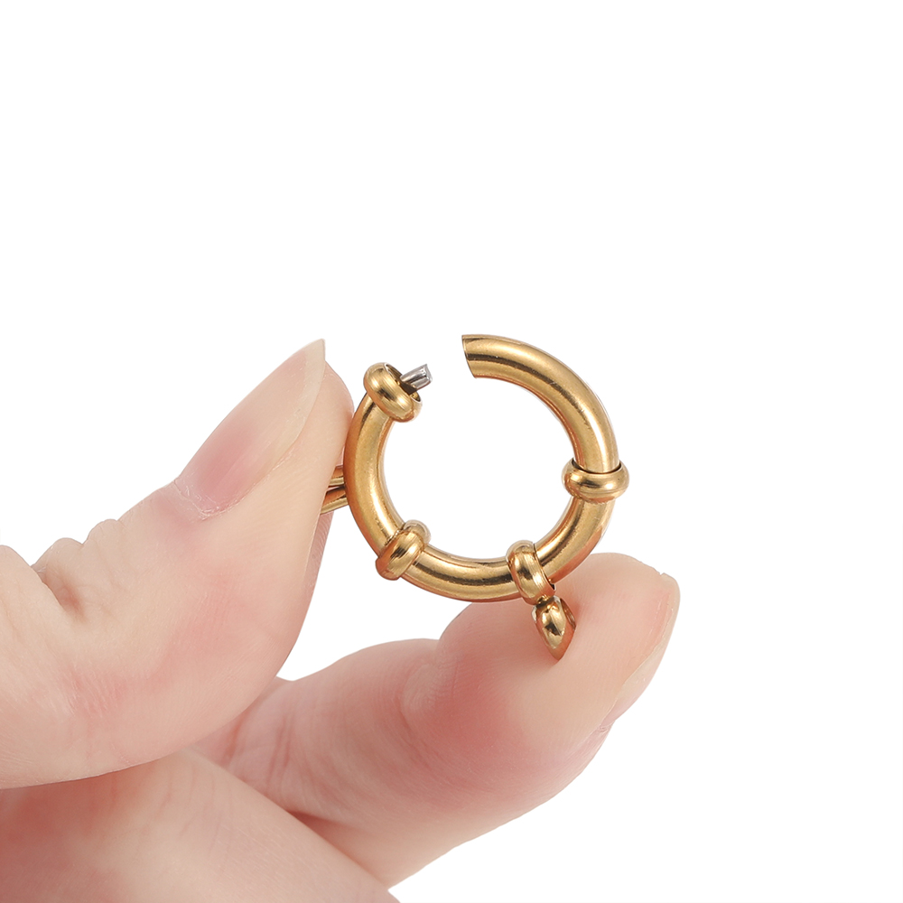 2pcs Stainless Steel Round Spr - огляд і ціна Jewelry Making Metals