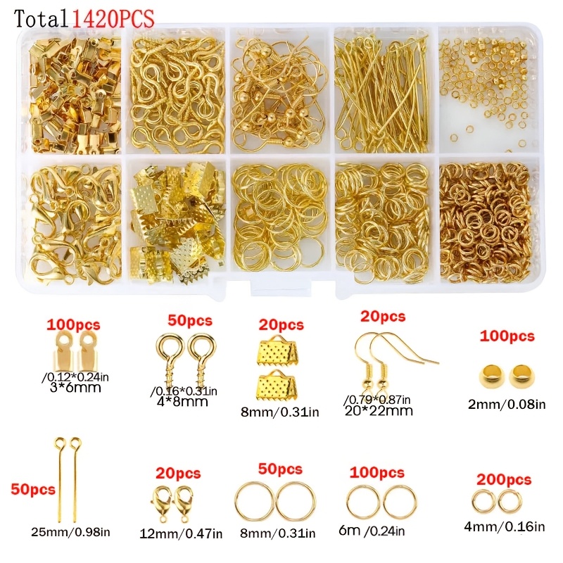 1420pcs 1box Jewelry Findings  - огляд і ціна Jewelry Making Tools And Supplies