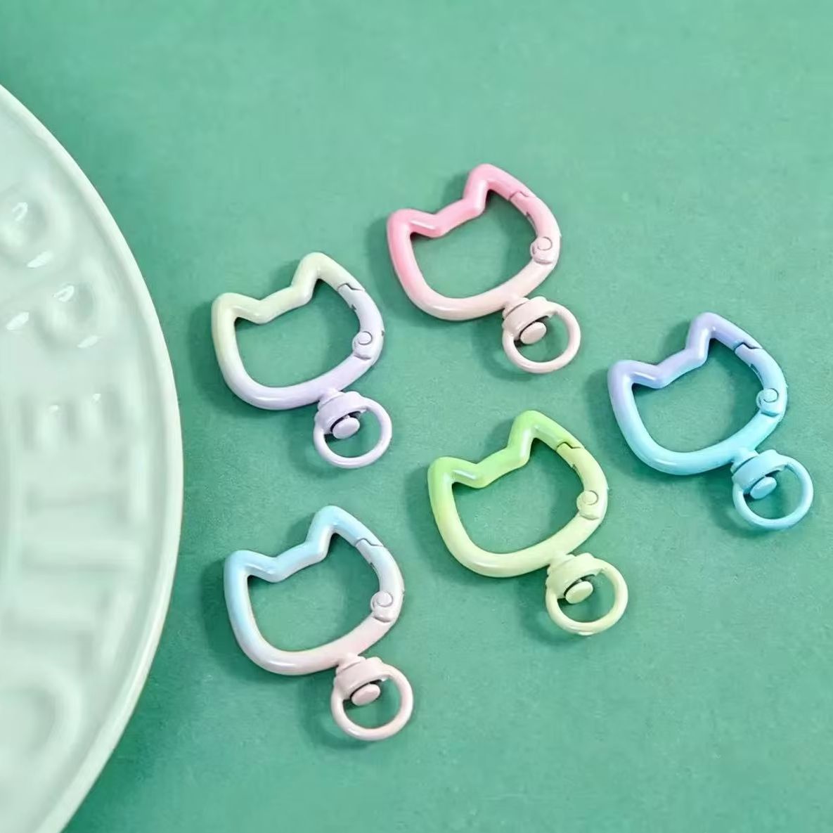 5-10PCS Gradient Cute Cat Clas - огляд і ціна Jewelry Making Essentials