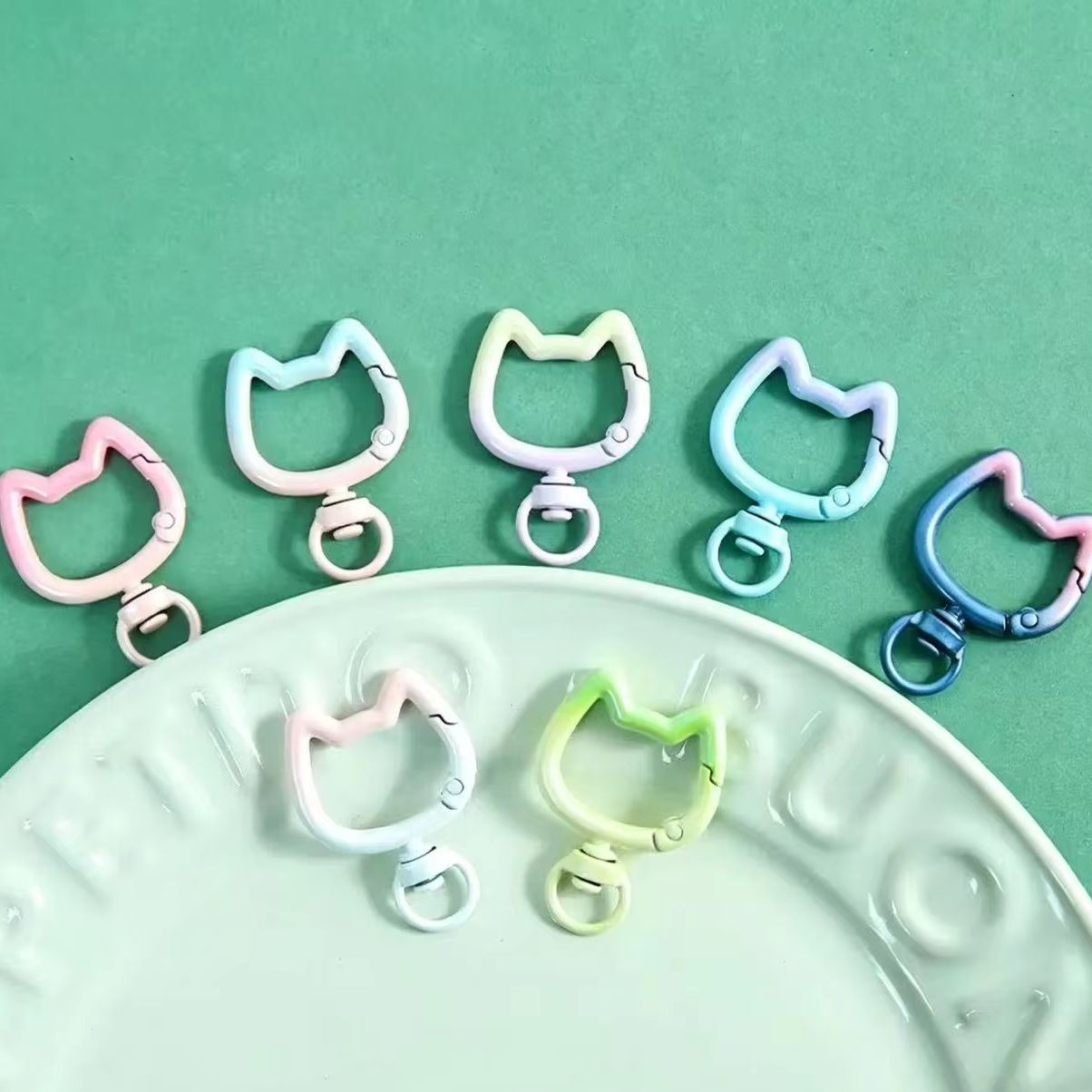 5-10PCS Gradient Cute Cat Clas - огляд і ціна Jewelry Making Essentials